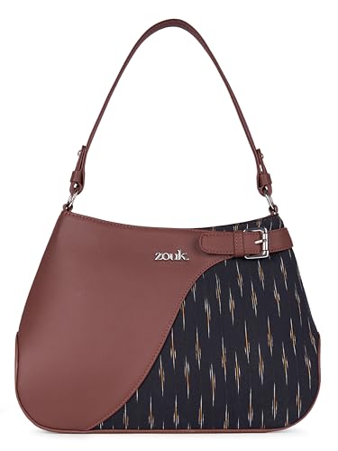 Image of ZOUK Ira Handbag | Stylish Women's Handbag | Luxury Shoulder Bag for Women | Trendy | Fancy Ladies Handbags | Small Purse for Events | Water-Resistant