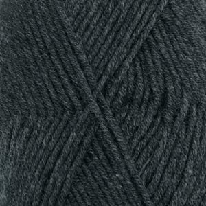 Superwash 100% Merino Wool Yarn for Knitting and Crocheting, 3 or Light, DK, Leight Worsted Weight, Drops Merino Extra Fine, 1.8 oz 115 Yards per Ball (03 Dark Grey)