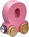 Maple Landmark NameTrain Pastel Letter Car O - Made in USA (Pink)