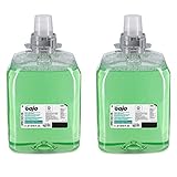 Gojo Green Certified Foam Hand, Hair & Body Wash, Cucumber Melon Scent, 2000 mL Refill FMX-20 Push-Style Dispenser (Pack of 2) - 5263-02