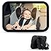 VASEN Miroir Voiture Bébé 100% Incassable Retroviseur Voiture Bébé pour Sécurité Sièges Arrière Miroir Auto Enfant pour Surveillance Rotation 360°Taille Grande