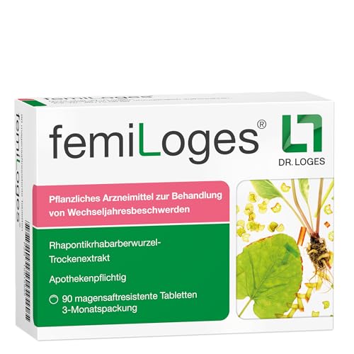 femiLoges - 90 Tabletten - Pflanzliche Unterstützung in den Wechseljahren - 3 Monatspackung