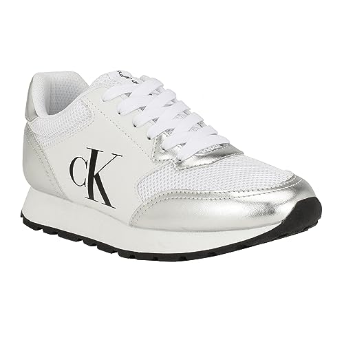 Calvin Klein Camina Damen-Sneaker, Weiss/opulenter Garten, 38 EU
