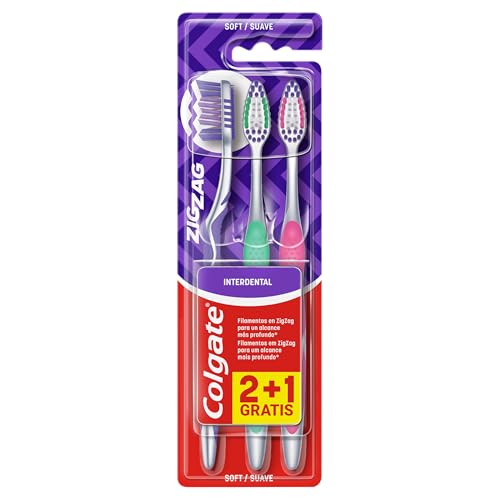 Colgate Cepillo Zig Zag Suave, Es, 0, 3 Unidad