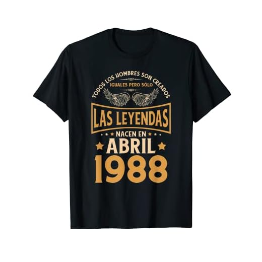 Cumpleaños Hombre Regalos Las Leyendas Abril 1988 Camiseta