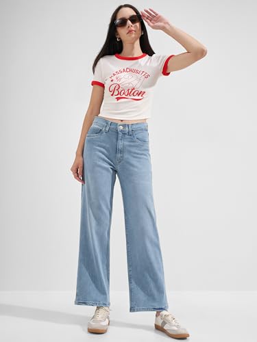 Image of Tokyo Talkies Pure Cotton Straight Wide Leg Cargo Pants |Relaxed Fit Utility Trousers