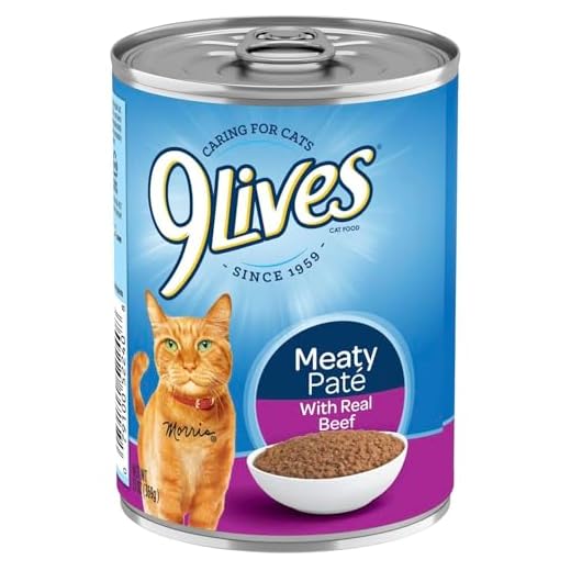9Lives Meaty Paté Beef Wet Cat Food Pack