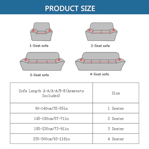 Housse de canapé extensible protège-fauteuil contre taches et usure - 8
