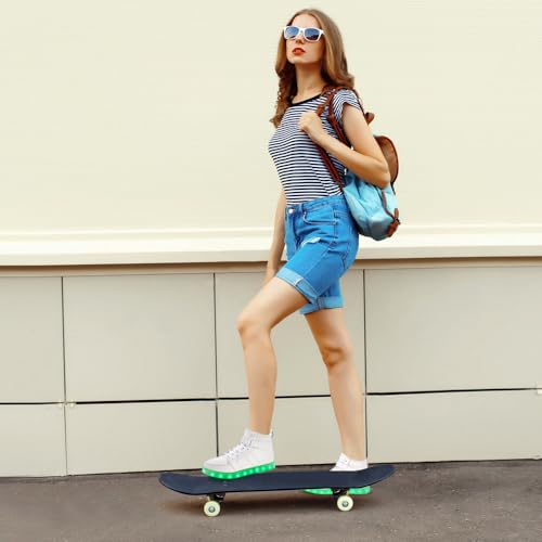 Image of Light Up Shoes Men Women LED Shoes USB Charging Adult High Top LED Sneakers Glow in The Dark Footwear for Dancing Party Festivals Festivals