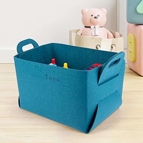 Baú dobrável para brinquedos – caixa de armazenamento de brinquedos infantil de feltro dobrável | ba