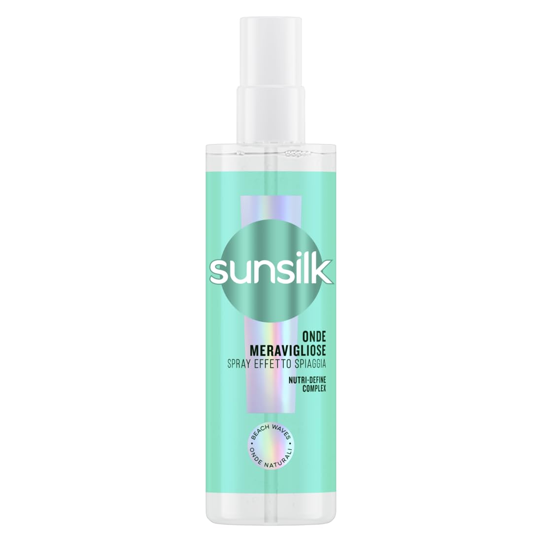 Sunsilk, Spray Onde Meravigliose, Spray al Sale Marino per Capelli Mossi, con Glicerina Idratante, Styling per un Effetto Beach Waves, Rimozione del Crespo e Texture Naturale, 6 Pezzi da 150ml