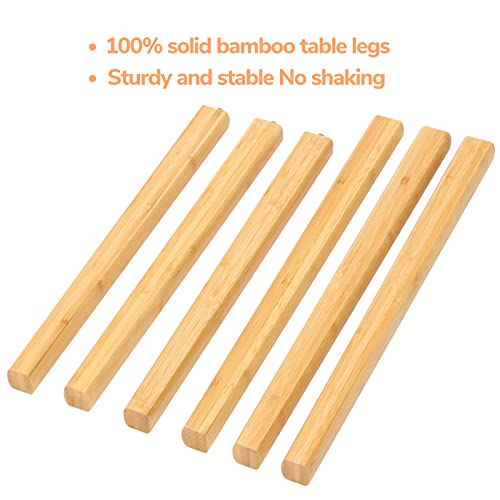 Bameos Bamboo Nesting Triangle End Table,Set Of 2 Coffee Table Modern Minimalist Side Table For Living Room (White & Pink) #TOP5