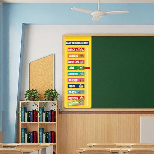 Tableau de poche du programme de classe outil d'enseignement visuel calendrier école à la maison - 3