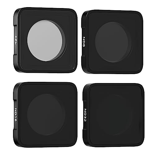 LENSKINS ND Filters for GoPro Hero 11 Hero 10 Hero 9 Black, 4 Pack ND8