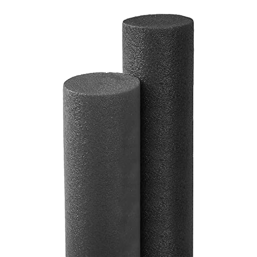 2 Pack Black Single Swimming Pool Noodle Float Aid Woggle Log Noodles Water Swim Adult Floation Log Lounger Chair Learner Swim Lession Lilo Water Flexible Raft