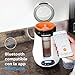 Baby Brezza Safe & Smart, Electric Baby Bottle Warmer and Baby Food Warmer – Universal Fit - Glass, Plastic, Small, Large, Newborn Feeding Bottles - Wireless Bluetooth Control - Digital Display