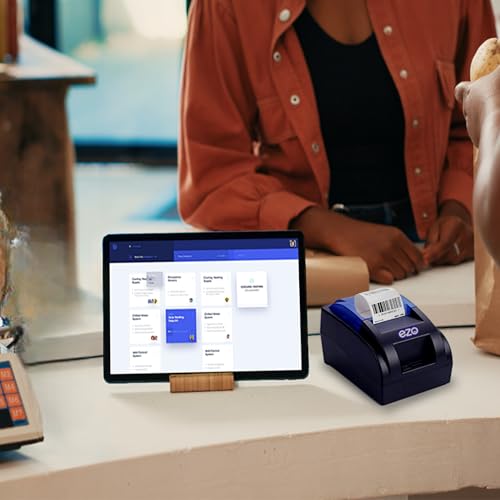 Image of EZO 58MM (2 Inch) Direct Thermal Billing Machine for Receipt Wired Printer | No Software Included | USB & Bluetooth (Billing Machine with 5 Billing Roll) Monochrome Desktop Restaurant