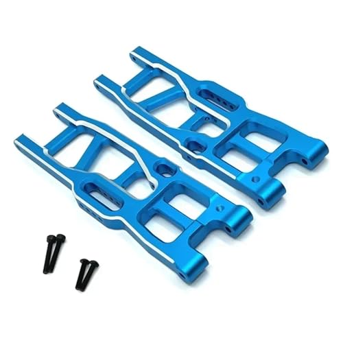 Bras inférieur métal RC bleu en alliage haute densité pour modèle réduit 1/8