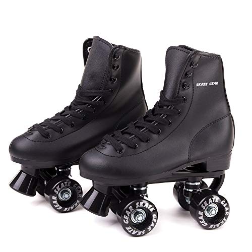 C SEVEN Skate Gear Soft Classic Faux Leather Roller Skates