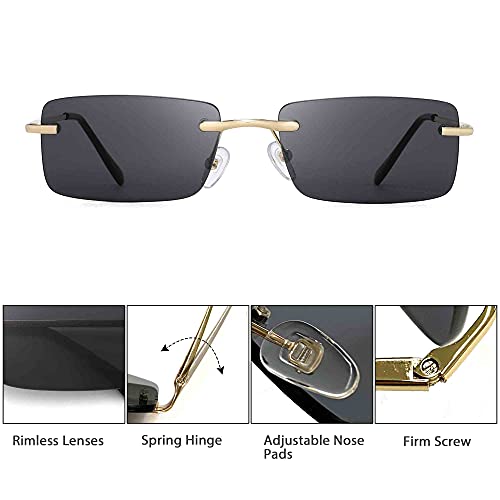 GLINDAR Occhiali da Sole Rettangolari Moda