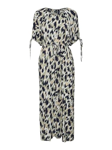 VERO MODA Damen Vmmenny 2/4 Calf Dress WVN Ga Kleid, Navy Blazer/AOP:Mette,...