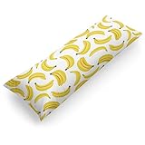 SODIKA Ultra Soft Body Pillow Case Cover with Zipper, 21' x54 Luxury Long Body Pillow Protector Banana Fruit Print