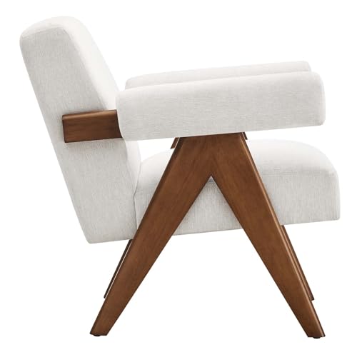 Modway EEI-6503-HEI Lyra Fabric Armchair, Ivory Fabric - Image 5