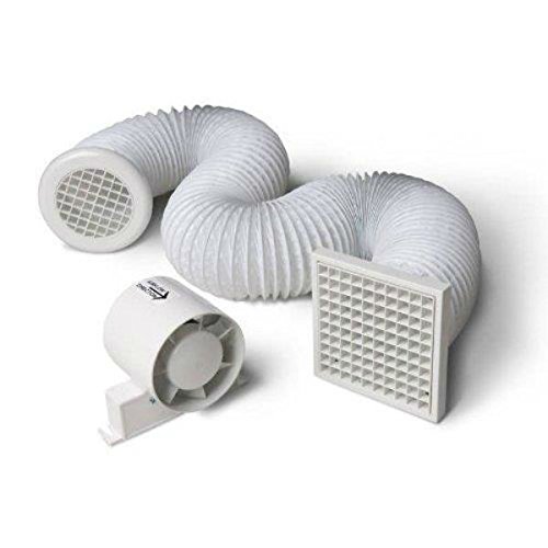 Primeline Manrose PEF4321 - Ventilador extractor en línea con temporizador (100 mm)