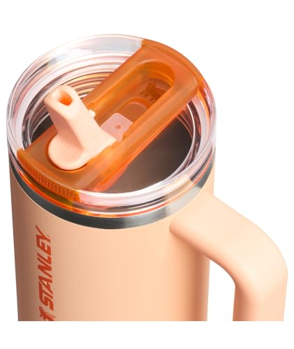 Image of STANLEY Quencher ProTour Flip Straw Tumbler with Leakproof Lid 30 oz | Built-In Straw & Handle | Cupholder Compatible for Travel | Insulated Stainless Steel Cup | BPA-Free | Orange Sherbet