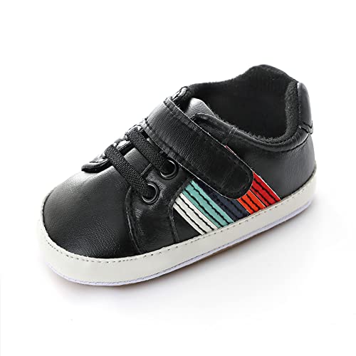 Image of Clowora Baby Boys Girls Shoes Non-Slip Rubber Sole Sneakers Infant First Walking Toddler Crib Shoes Newborn Loafers Flats.
