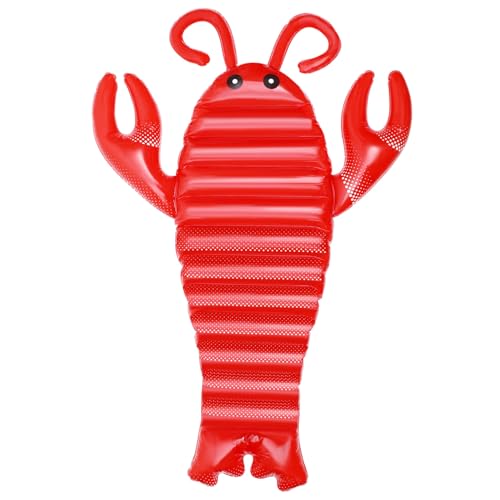 ifundom 1 Pc Suministros para Piscinas Montar Cama Flotante Animales Inflables Tumbona De Piscina Flotante Montar Colchonetas Flotantes Colchoneta Flotante para Nadar Cama De Agua Rojo