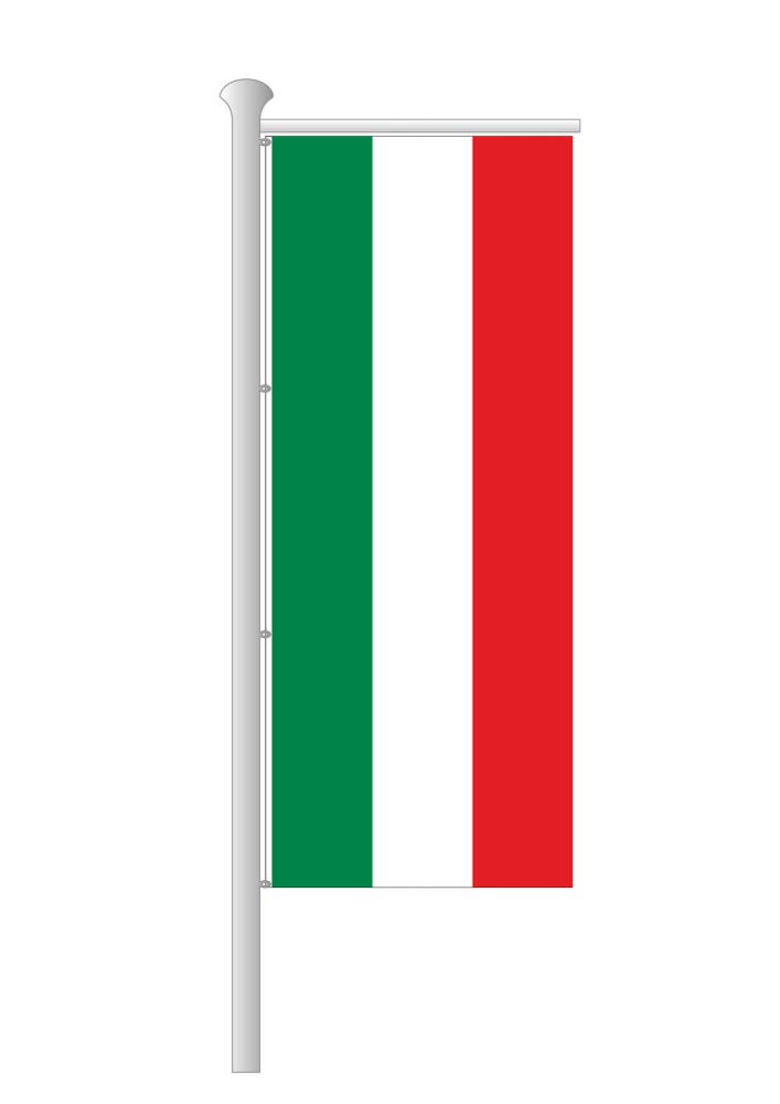 Deitert Bundesland-Flagge NRW – 120x300 cm NRW-Flagge ohne Wappen, Fahne für Ausleger aus reißfestem Polyester, NRW-Fahne mit Doppelsicherheitsnaht gesäumt