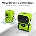 GILOBABY Kids Robot Toys, Smart Talking Robot with Voice Control Touch Sensor, Dancing, Singing, Recording, Repeat, Gift for Boys Age 3+ Years (Green)