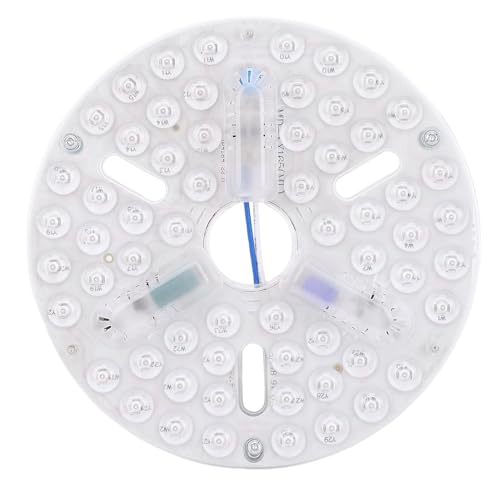 ciciglow Reemplazo de Luz LED del Ventilador de Techo de 6.5 Pulgadas, Luz de Panel LED de Montaje de Montura de Lavado de Temperatura Ultra Brillante de 3 Color, con Tecnología de