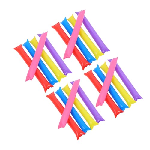 Hemoton 30Pcs Inflatable Cheerleading Thunder Sticks Noisemakers for Sports Events Parties Birthdays and Weddings Lightweight Cheer Props for Team Spirit
