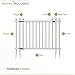 3ft H x 4.2ft W (1 Gate) No Dig Zippity Baskenridge Gate Kit, White Vinyl Picket Fence Gate Kit for Baskenridge Fence Panels, Gate for Backyard, Patio, Outdoor, & Garden Fence, ZP19038