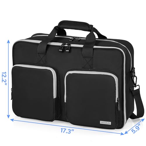 AKOZLIN Bolsa de viagem totalmente acolchoada compatível com console PS5/PS5 Pro, monitor PlayStatio