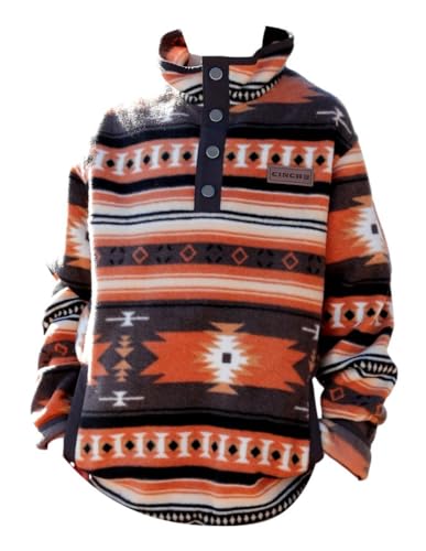 Cinch Boy's Polar Fleece Pullover Grey XXL