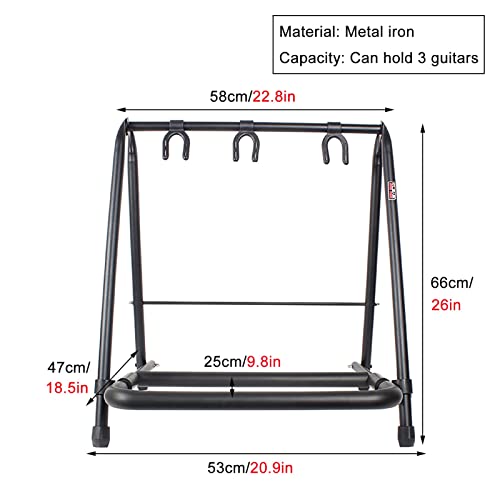 Support Guitare Poids Léger Étui À Plusieurs Guitares, Pliable Robuste Support De Guitare, Peut Contenir 3 Racks De… - Les Beatles, Paul McCartney, John Lennon, RIngo Starr, George Harrison Support Guitare Poids Léger Étui À Plusieurs Guitares, Pliable Robuste Support De Guitare, Peut Contenir 3 Racks De… – Image 3