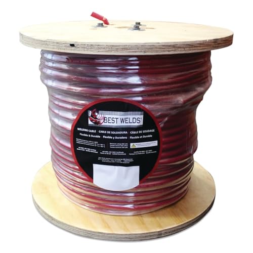 BEST WELDS 911-4/0-500-RED - Welding Cable 4/0 AWG Red 500' Reel, Red (500pk)