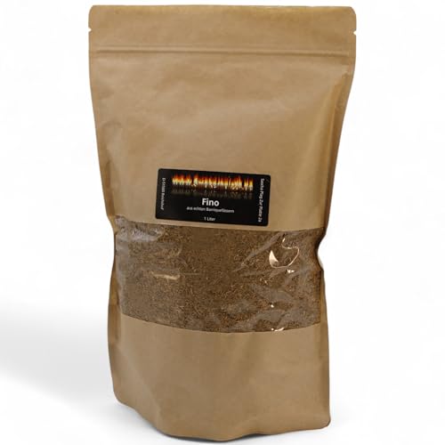 BBQ Räuchermehl aus Barriquefässern 1 Liter Verschiedene Sorten wie Whisky Sherry oder Rotwein. (Fino)