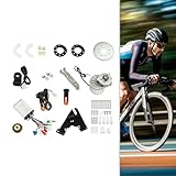 Sootvp 24V 250W Electric Bicycle Conversion Kit, Adjustable Speed Electric Bicycle Motor Kit for Spoke Wheel Bike ，Rear Bicycle Conversion Installation Kit, Digital Display