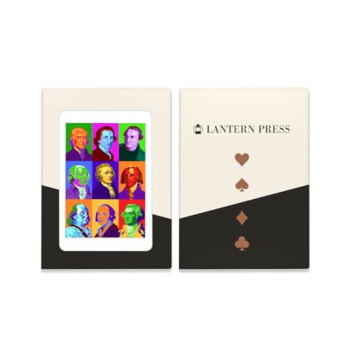 Baraja Founding Fathers, Arte Pop, 52 cartas tamaño póker miniatura 4