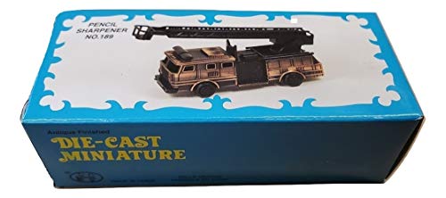 Fire Engine Ladder Truck Die Cast Metal Collectible Pencil Sharpener #TOP2