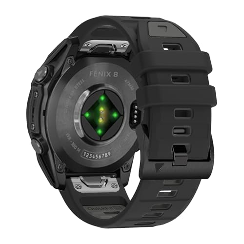 [VanHooc] Quickfit 22mm �o���h for Garmin Fenix 8 Pro/Quatix 8/Tactix 8 47mm �X�|�[�c�o���h �N�C�b�N�t�B�b�g �V���R���� �_�� �ʋC�� ��� ���i�K���� ������ �ϋv�� �\�t�g �����x