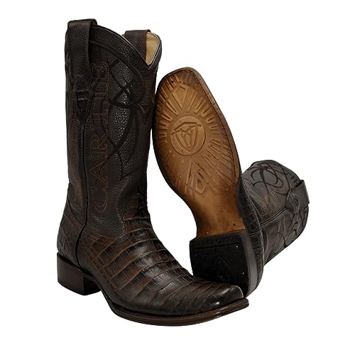 Joe Boots Denver Men's Print Crocodile Snip Toe Western Boots2