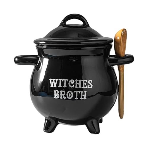 Olla decorativa de cerámica para estofado con acabado negro mate 2