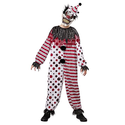 Disfraz de Payaso Tenebroso para Niños Rubies miniatura 1
