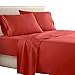 Clara Clark Supreme 1500 Collection 4pc Bed Sheet Set - King Size, Orange