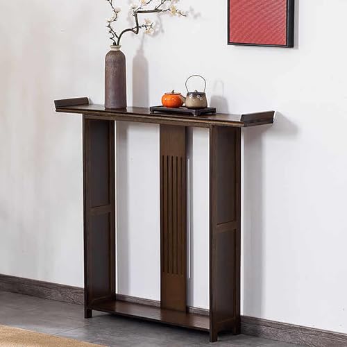 MMXYNXYD Elegante Mesa Ratán Consola Recibidor